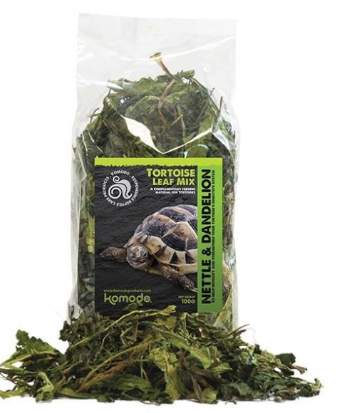 Komodo Tortoise Leaf Mix 100g - zioła lecznicze dla żółwi Komodo Tortoise Leaf Mix 100g - zioła lecznicze dla żółwi