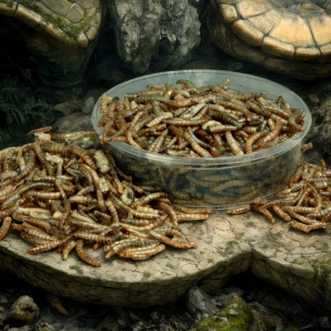 Terrario Repti Bites Mealworms 125ml - larwy mącznika suszone Terrario Repti Bites Mealworms 125ml - larwy mącznika suszone