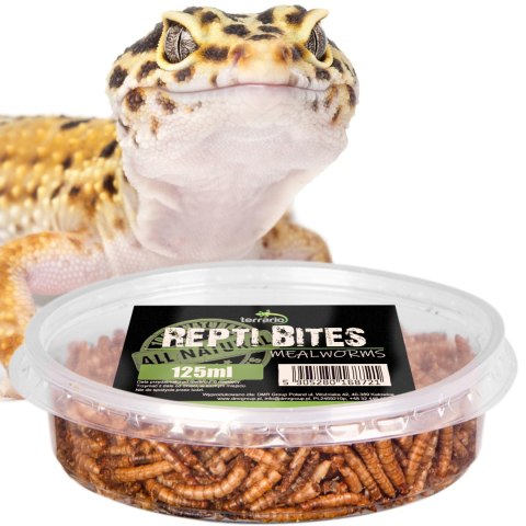 Terrario Repti Bites Mealworms 125ml - larwy mącznika suszone Terrario Repti Bites Mealworms 125ml - larwy mącznika suszone