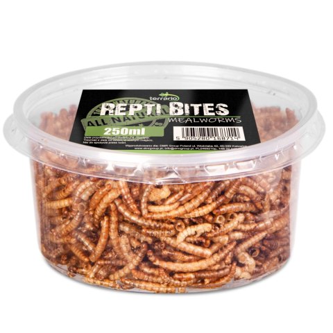 Terrario Repti Bites Mealworms 250ml - larwy mącznika suszone Terrario Repti Bites Mealworms 250ml - larwy mącznika suszone