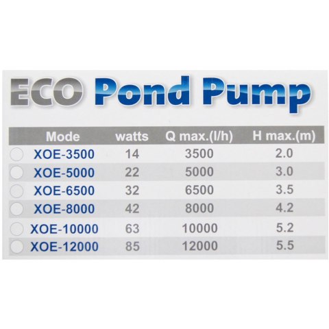 Jebao/Jecod XOE-6500 - pompa fontannowa (32W) Jebao/Jecod XOE-6500 - pompa fontannowa (32W)