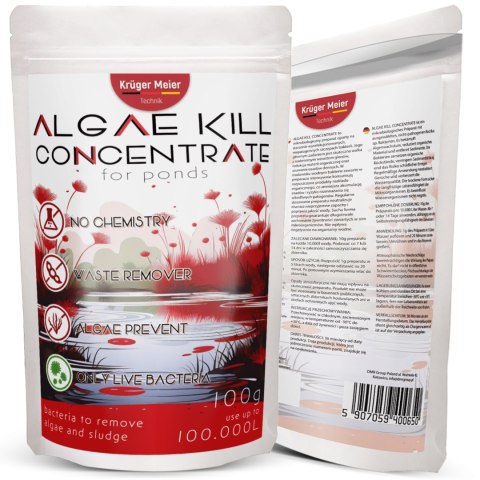 Kruger Meier Algae Kill 100g - preparat na glony i osady denne oczko wodne Kruger Meier Algae Kill 100g - preparat na glony i osady denne oczko wodne