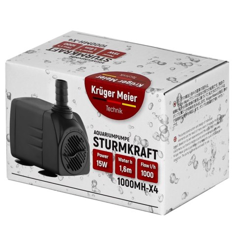 Kruger Meier Sturmkraft 1000MH-X4 - pompa wody 1000l/h Kruger Meier Sturmkraft 1000MH-X4 - pompa wody 1000l/h