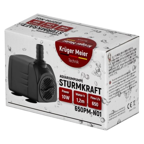 Kruger Meier Sturmkraft 650PM-NO1 - pompa wody 650l/h Kruger Meier Sturmkraft 650PM-NO1 - pompa wody 650l/h