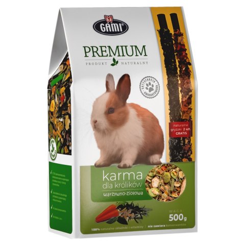 Gami Premium - karma warzywno-ziołowa dla królika + 2 kolby Gami Premium - karma warzywno-ziołowa dla królika + 2 kolby