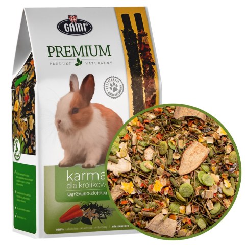 Gami Premium - karma warzywno-ziołowa dla królika + 2 kolby Gami Premium - karma warzywno-ziołowa dla królika + 2 kolby