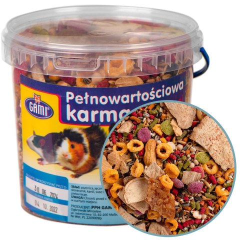 Gami - pełnowartościowa karma dla gryzoni 1L Gami - pełnowartościowa karma dla gryzoni 1L