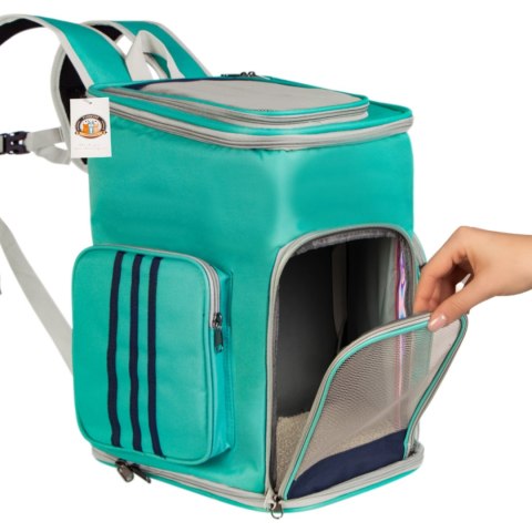 Furrever Friends Catbox Turquoise - plecak transporter dla kota i psa Furrever Friends Catbox Turquoise - plecak transporter dla kota i psa