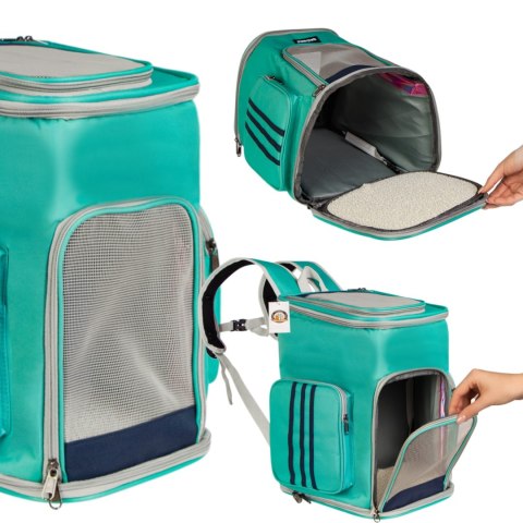 Furrever Friends Catbox Turquoise - plecak transporter dla kota i psa Furrever Friends Catbox Turquoise - plecak transporter dla kota i psa