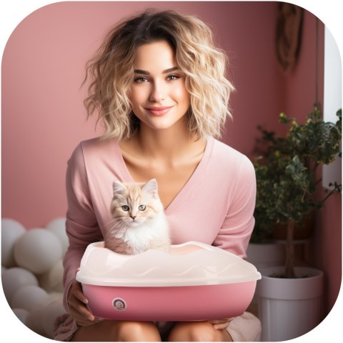 Furrever Friends Purrfect Point Pink with Scoop - mała kuweta z łopatką Furrever Friends Purrfect Point Pink with Scoop - mała kuweta z łopatką
