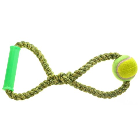 HappyPet Knots Tennis Ball - piłka tenisowa z plecionym sznurem HappyPet Knots Tennis Ball - piłka tenisowa z plecionym sznurem