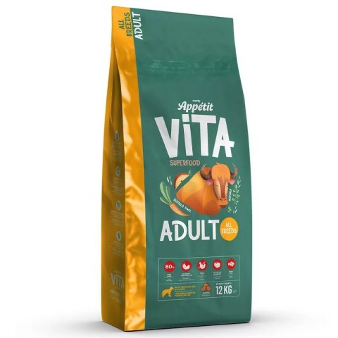 Comfy Appetit Vita Superfood Buffalo 12kg - Karma dla dorosłych psów Comfy Appetit Vita Superfood Buffalo 12kg - Karma dla dorosłych psów