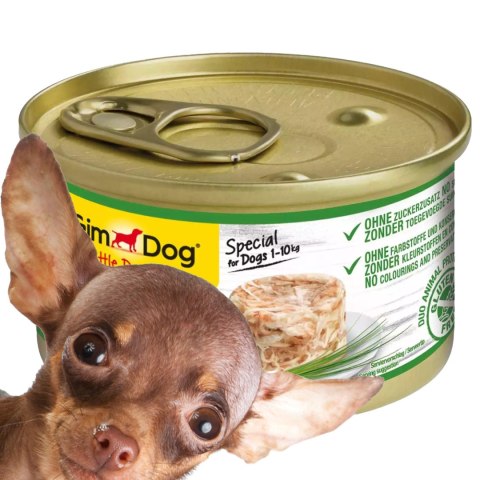 Gimdog Pure Delight 85g - karma dla małych psów kurczak i jagnięcina w galarecie Gimdog Pure Delight 85g - karma dla małych psów kurczak i jagnięcina w galarecie