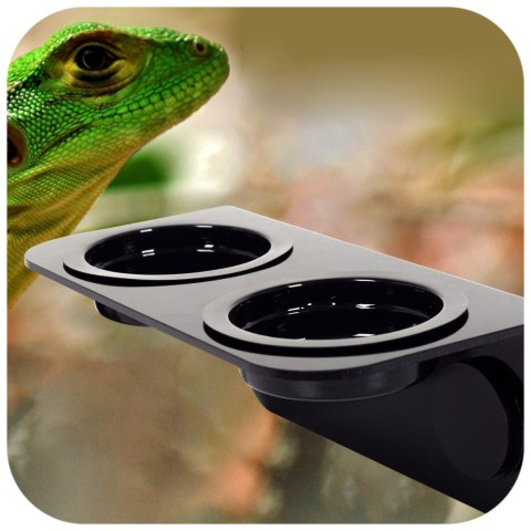 Repti-Zoo Double Magnetic Gecko Feeder - miska wisząca magnetyczna Repti-Zoo Double Magnetic Gecko Feeder - miska wisząca magnetyczna