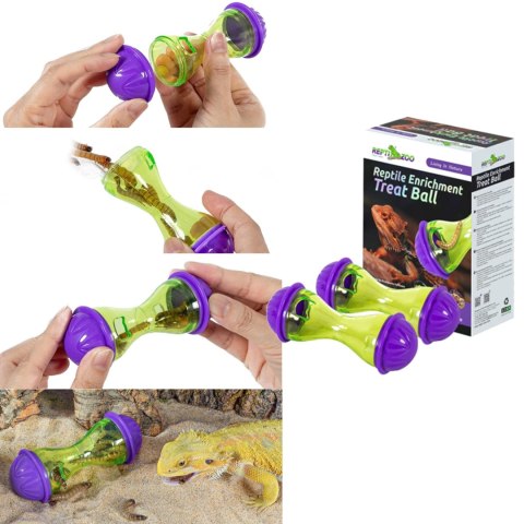 Repti-Zoo Enrichment Treat Ball - trening polowania 2 sztuki Repti-Zoo Enrichment Treat Ball - trening polowania 2 sztuki