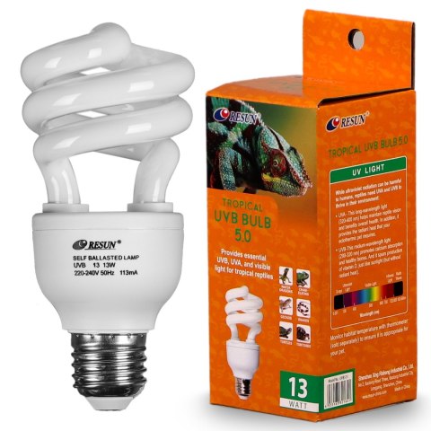 Resun Tropical UVB Bulb 5.0 13W - żarówka UVB Resun Tropical UVB Bulb 5.0 13W - żarówka UVB
