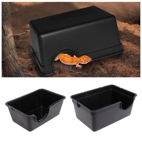 Terrario CubeCave - jaskinia miska na wodę i pokarm 14x9x5cm Terrario CubeCave - jaskinia miska na wodę i pokarm 14x9x5cm