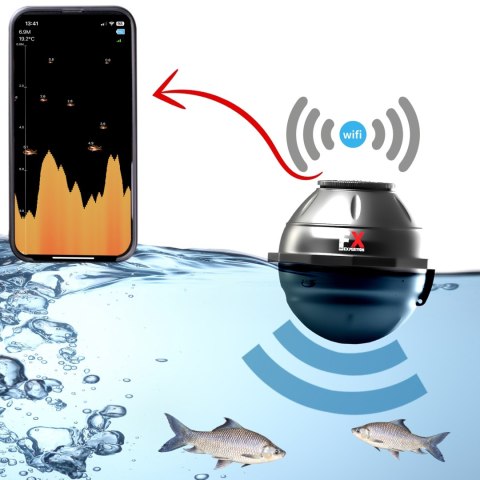 Fishing Expedition LakeSoniX - sonar Wi-Fi echosonda do wykrywania ryb Fishing Expedition LakeSoniX - sonar Wi-Fi echosonda do wykrywania ryb