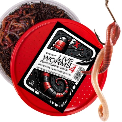 Fishing Expedition Live Worms No.4 - żywe robaki Dendrobena rozmiar 4 Fishing Expedition Live Worms No.4 - żywe robaki Dendrobena rozmiar 4