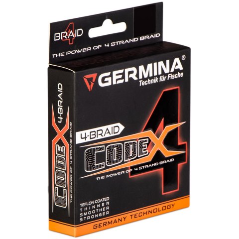 Germina 4-BRAID CODE 0,12mm GRAY - plecionka wędkarska 150m Germina 4-BRAID CODE 0,12mm GRAY - plecionka wędkarska 150m