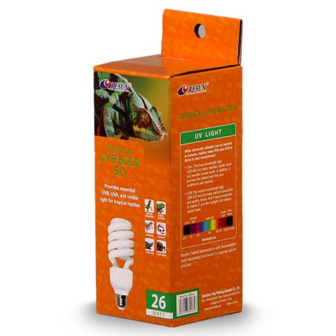Resun Tropical UVB Bulb 5.0 26W - żarówka UVB Resun Tropical UVB Bulb 5.0 26W - żarówka UVB