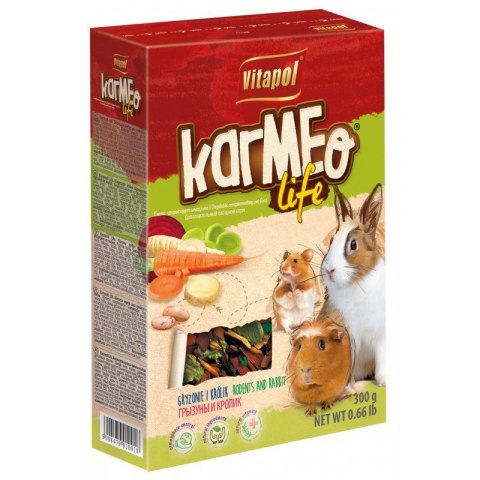 KARMEO LIFE WARZYWNY POKARM DLA GRYZONI 300g KARMEO LIFE WARZYWNY POKARM DLA GRYZONI 300g