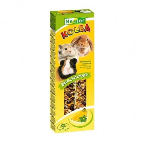 KOLBA CLASSIC DLA GRYZONI I KRÓLIKÓW Z BANANAMI I LUCERNĄ KOLBA CLASSIC DLA GRYZONI I KRÓLIKÓW Z BANANAMI I LUCERNĄ