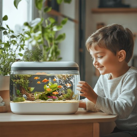 Kruger Meier Froggy Bubble Set - Ozdoba z napowietrzaczem do akwarium Kruger Meier Froggy Bubble Set - Ozdoba z napowietrzaczem do akwarium