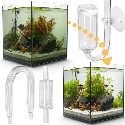 Kruger Meier NeXus Set CO2 - dyfuzor kolanko i zawór zwrotny do CO2 Kruger Meier NeXus Set CO2 - dyfuzor kolanko i zawór zwrotny do CO2