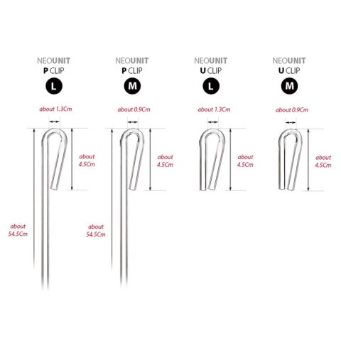 Neo U Clip Large - U rurka 2 sztuki Neo U Clip Large - U rurka 2 sztuki