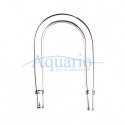 Szklane kolanko U Aquario 6mm