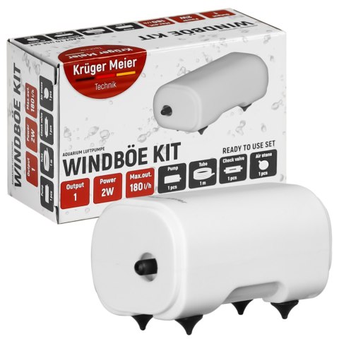 Kruger Meier Windboe Kit - zestaw napowietrzacz 180l/h Kruger Meier Windboe Kit - zestaw napowietrzacz 180l/h