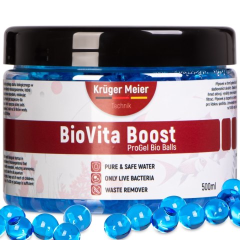 Kruger Meier BioVita Boost - bakterie w żelowych kulkach do akwarium Kruger Meier BioVita Boost - bakterie w żelowych kulkach do akwarium