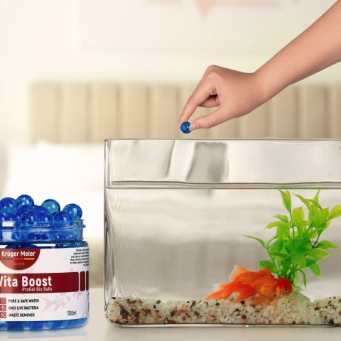 Kruger Meier BioVita Boost - bakterie w żelowych kulkach do akwarium Kruger Meier BioVita Boost - bakterie w żelowych kulkach do akwarium