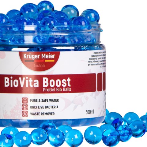 Kruger Meier BioVita Boost - bakterie w żelowych kulkach do akwarium Kruger Meier BioVita Boost - bakterie w żelowych kulkach do akwarium