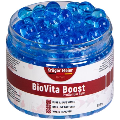 Kruger Meier BioVita Boost - bakterie w żelowych kulkach do akwarium Kruger Meier BioVita Boost - bakterie w żelowych kulkach do akwarium