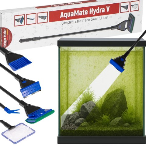 Kruger Meier AquaMate Hydra V - skrobak i czyści do akwarium 5 w 1 Kruger Meier AquaMate Hydra V - skrobak i czyści do akwarium 5 w 1