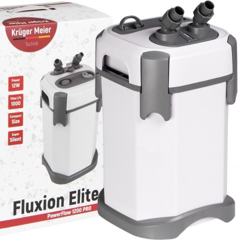 Kruger Meier Fluxion Elite 1200 PRO - filtr zewnętrzny do akwarium 100 - 250 litrów Kruger Meier Fluxion Elite 1200 PRO - filtr zewnętrzny do akwarium 100 - 250 litrów