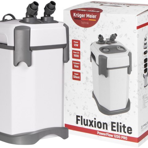 Kruger Meier Fluxion Elite 1200 PRO - filtr zewnętrzny do akwarium 100 - 250 litrów Kruger Meier Fluxion Elite 1200 PRO - filtr zewnętrzny do akwarium 100 - 250 litrów