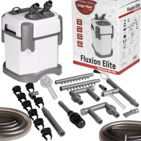 Kruger Meier Fluxion Elite 800 PRO - filtr zewnętrzny do akwarium 50 - 120 litrów Kruger Meier Fluxion Elite 800 PRO - filtr zewnętrzny do akwarium 50 - 120 litrów