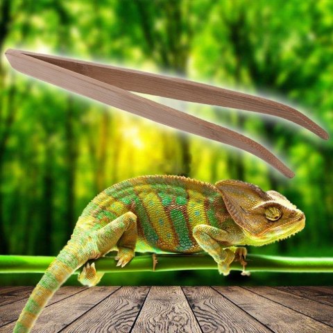 Repti-Zoo Pęseta Bambusowa zagięta 28cm Repti-Zoo Pęseta Bambusowa zagięta 28cm