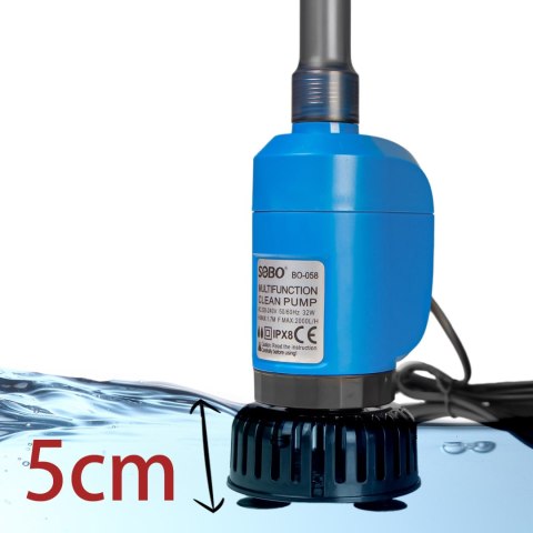 SOBO Clean Pump BO-058 - wielofunkcyjny odmulacz 2000l/h SOBO Clean Pump BO-058 - wielofunkcyjny odmulacz 2000l/h