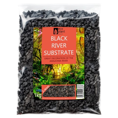 Eco Plant Black River 1kg - żwirek czarny 2-4mm Eco Plant Black River 1kg - żwirek czarny 2-4mm