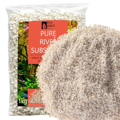 Eco Plant Pure River 1kg - żwirek jasny 1-3mm Eco Plant Pure River 1kg - żwirek jasny 1-3mm