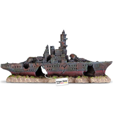Kruger Meier Battleship - Statek do akwarium 23x5x11 cm Kruger Meier Battleship - Statek do akwarium 23x5x11 cm