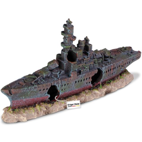Kruger Meier Battleship - Statek do akwarium 23x5x11 cm Kruger Meier Battleship - Statek do akwarium 23x5x11 cm