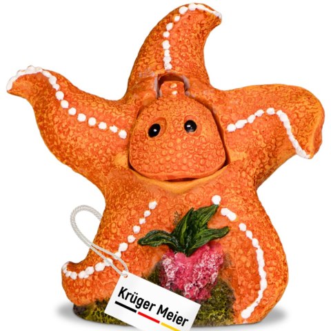Kruger Meier Happy Starfish - Ozdoba do akwarium 10.5x6x11 cm Kruger Meier Happy Starfish - Ozdoba do akwarium 10.5x6x11 cm