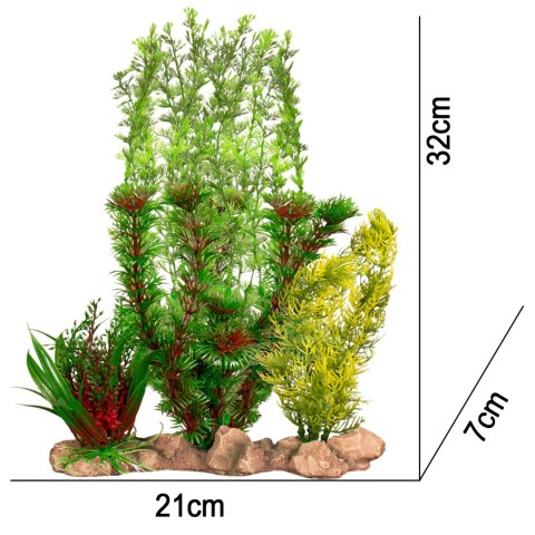 Kruger Meier Plant Forest - Dekoracja roślinna do akwarium 21x7x32 cm Kruger Meier Plant Forest - Dekoracja roślinna do akwarium 21x7x32 cm