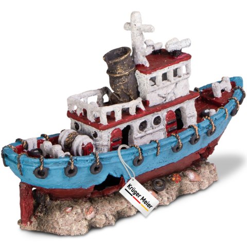 Kruger Meier Shipwreck - Statek do akwarium 28x9x18 cm Kruger Meier Shipwreck - Statek do akwarium 28x9x18 cm