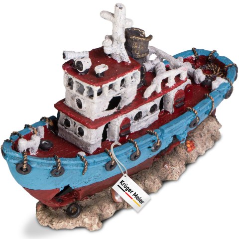 Kruger Meier Shipwreck - Statek do akwarium 28x9x18 cm Kruger Meier Shipwreck - Statek do akwarium 28x9x18 cm